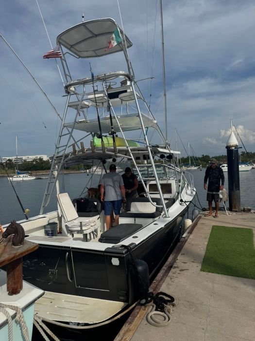Guanatuna tied up at the dock in Marina Nuevo Vallarta