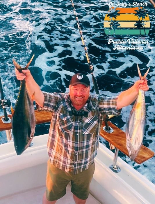 Yellowfin tuna and bonito after a morning offshore