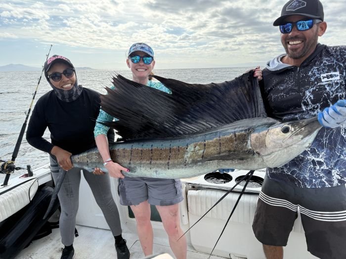 Sailfish caught and released off Banderas Bay