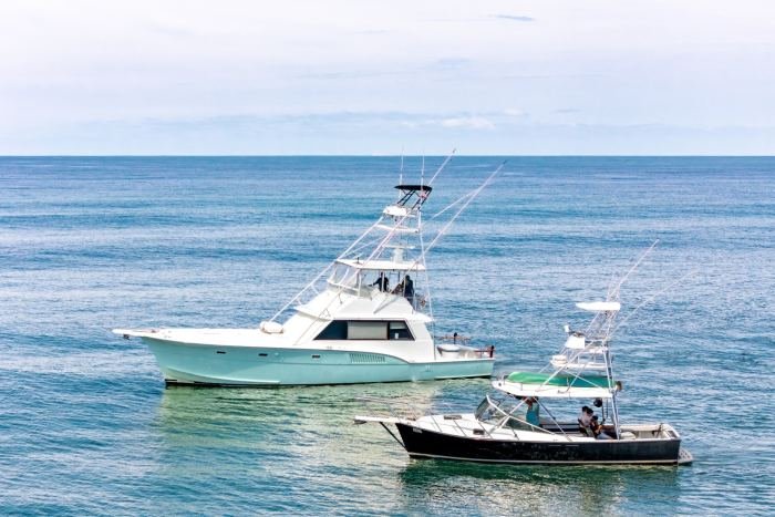Steel n Time and Guanatuna side by side on Banderas Bay